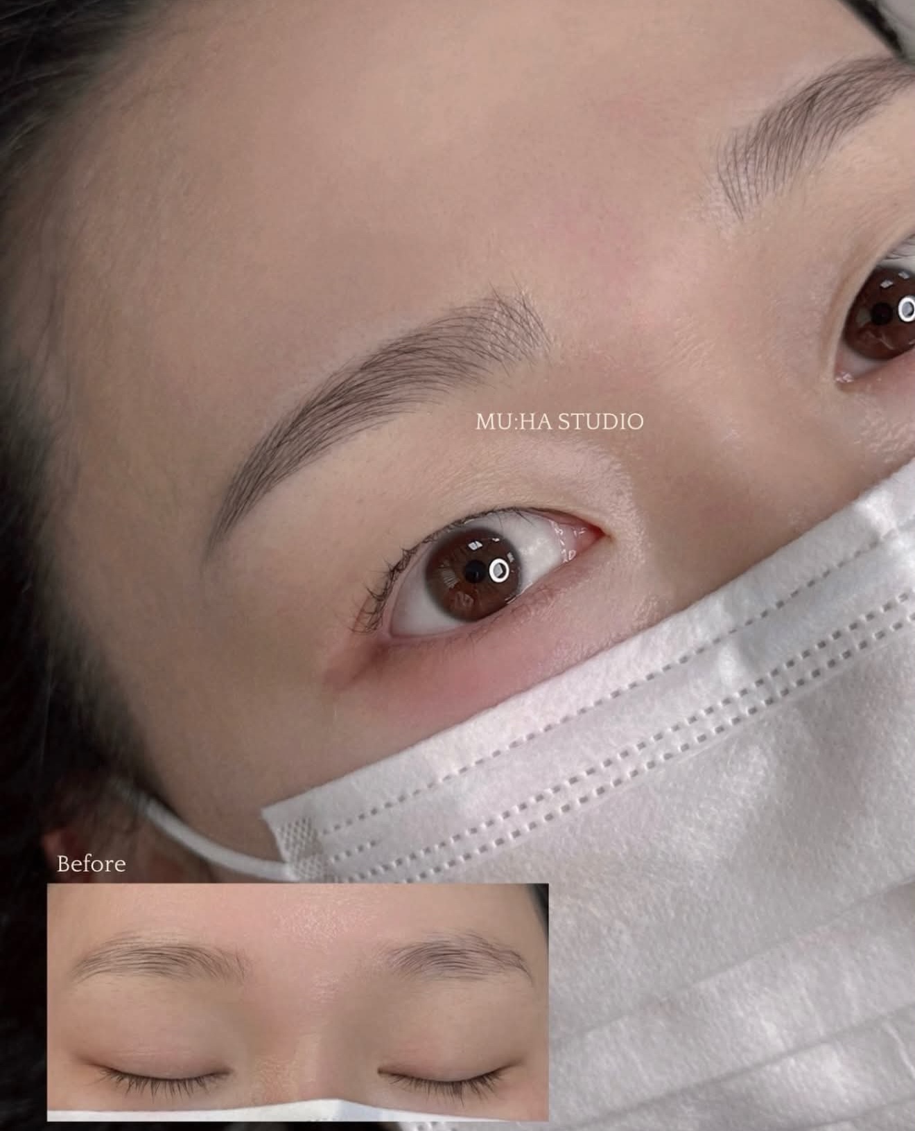 뮤하스튜디오 — 반영구 눈썹 · 반영구 메이크업 work 6 · 의정부 | Beautia